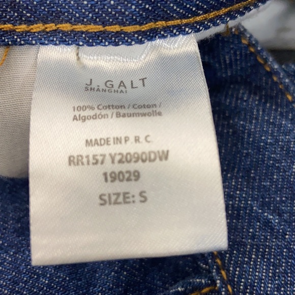 J Galt Brandy Melville Wide Leg Cargo Denim Jeans - Picture 9 of 10